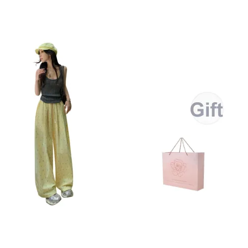 ZAZN Повседневные брюки Женские Лимон