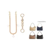 [Золотистый] Молочный Жемчужный Туманный + Камелия Декоративная Цепь 45 см