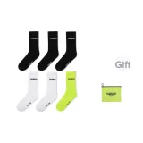 6 пар (3 шт черный + 2 шт белый + 1 пара зеленый)