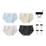 7A Класс Антибактериальный Бесшовный Трусы [Абрикос Серый + Черный + Светло-Желтый + Лунный Синий] 4 Штуки Подарочная Коробка Набор