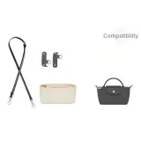 [Graphite Gray]· Crossbody Set + Beige Нейлоновая подкладка (3D-эффект с формой)