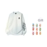 Флисовая подкладка, белый-черный (в комплекте с случайной куклой, сувенирами и украшениями, 1 размер, 591)