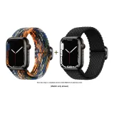 Яблоко Ткань вязаная Ремень - Камуфляж * Полночный черный