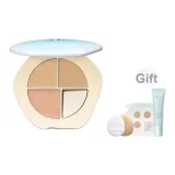 #01 Вельвет Пуш 5г + Розовый Палец + Палетка для тестирования с цветом + База для макияжа 5г #01