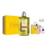 250 мл с 35 мл гель для душа + 35 мл лосьон для тела + 10 мл крем для рук