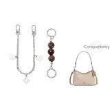 [Серебряный] Амбра Жемчужный + Камелия Декоративная Цепь 30 см