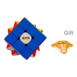 Магнитный кубик Рубика 3x3, многоцветный, улучшенный (включает 1 случайный цвет подставки)