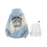 Синий [Бесплатно Белая Длинно-Рукавная Рубашка Свитшот]