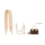 [Подмышка Одно Плечо] Растительное дубленое кожа, широкая лямка 65 см