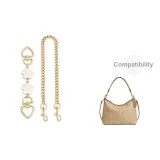 Молочно-чайный комплект из двух частей: вишневый цветок, цепь-удлинитель 15 см + декоративная цепочка 45 см