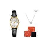 Чёрный ремешок, золотая рамка, оригинальная коробка, в комплекте с ожерельем