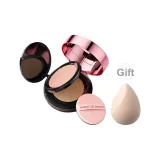 Двойная амортизация Тональная основа (Натуральный и Светлый) [Включает макияжную губку Розовый]