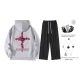 Фотиния Серый Комплект (Включает модное ожерелье + сумку через плечо)