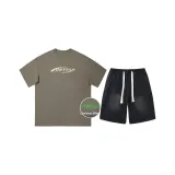 Комплект (Тауповый топ + дымчато-серые штаны)