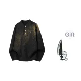 Угольный черный [С подарками, съемный, брошь]