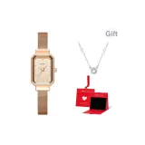 Розовое золото, коричневый, полоска (в коробке "Восторг"), ожерелье