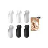 6 пар (2 белых + 2 светло-серых + 2 черных)