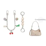 [Серебряный] Молочный Жемчужный+Многоэлементный Декоративная Цепь 30 см