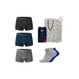 Трусы (Черный, Синий, Средний Фотиния, Серый) + Носки (Серый, Серый, Синий)
