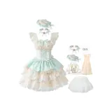 Мятный мambo: зеленый JSK + подюбник + сумка с кроликом