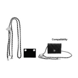 [Через плечо] Золотистый глобус, серебряная цепочка, регулируемый стиль + фиксированная нижняя заколка