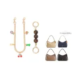 [Золотистый] Амбра Жемчужный + Многоэлементная Декоративная Цепь 45 см