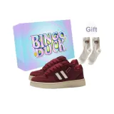 Бордовый + Подарочные носки + Эксклюзивная коробка для обуви