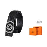 Чёрный с серебряной застёжкой