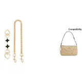 Черный четырехлистный клевер удлинитель цепи + прямая золотая длинная цепь