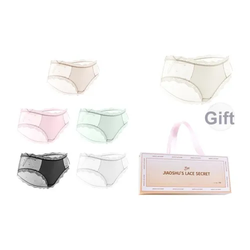 Jiaoshu 6 пар Gift Box Set Женские трусики-бикини