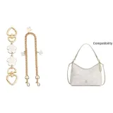 [Двухкомпонентный комплект] Золотистый Вишневый цветок Удлинитель Цепь + Декоративная Цепь с Четырехлистным Клевером