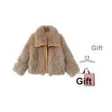 Какао, В комплекте с заколкой-коготь + эксклюзивная сумка для покупок