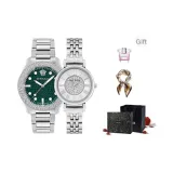 Большой зеленый циферблат + гипсофила кристальная