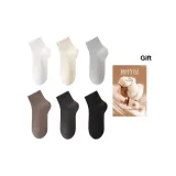 6 пар (Белый + Бежевый + Светло-серый + Кофейный + Темно-серый + Черный)