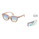 Чайная оправа с серыми линзами и градиентными синими линзами