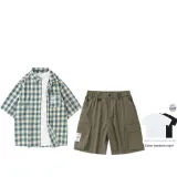 Set (Зеленый + Армейский зеленый) (Короткие рукава)