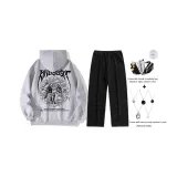 Фотиния Серый Комплект (Включает модное ожерелье + сумку через плечо)