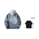 Ностальгический синий худи-K720 (включает футболку)