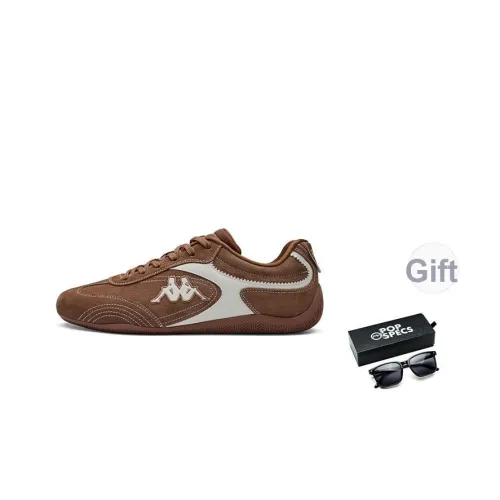 KAPPA Спина до Спины Противоскользящие Устойчивые к Износу Низкий Топ Беговые кроссовки Унисекс Коричневый