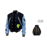 Темно-синий, синий (в комплекте с черным, двойной, кнопка, свитшот)