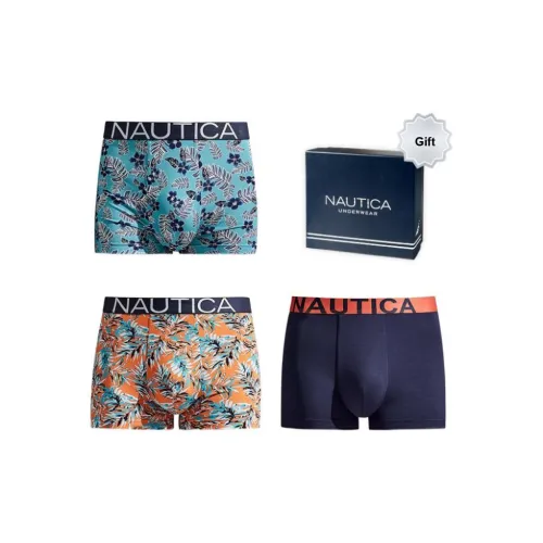 NAUTICA UNDERWEAR Оранжевый + Озерный Синий + Темно-Синий Мужские Подарочные Наборы Нижнего Белья