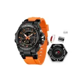 Черно-оранжевый