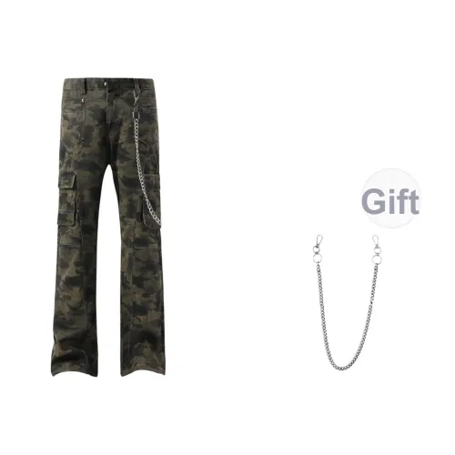 ZUOFEILI Камуфляж Унисекс Джинсы