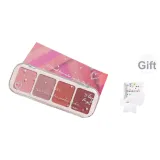 Z092 Сладкий 4 цвета Румяна [01 Милкшейк Палетка] Одна коробка [Включает портативные хлопковые подушки]