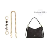 Чёрный 3C + Декоративная цепочка 47 см - Золотистый