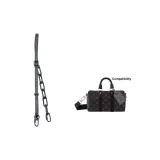 Большой, пряжка, черная кожа, и апельсин акриловый плечевой ремень