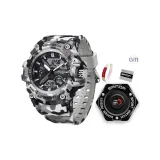 Серый камуфляж, белый