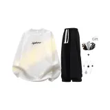 Белый комплект (с модным ожерельем + сумкой через плечо)