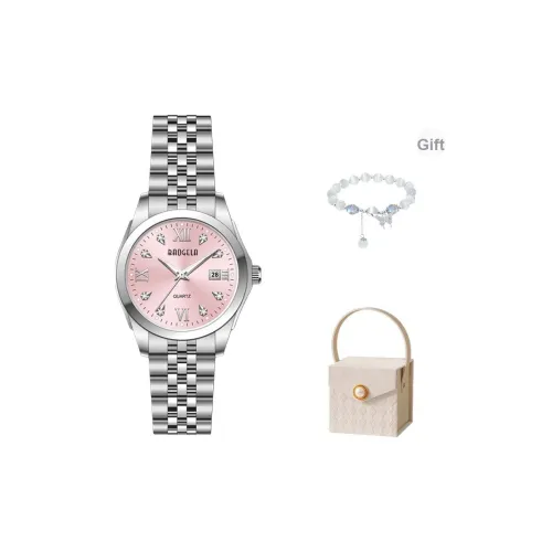 BAOGELA Кварцевый механизм ремешок из нержавеющей стали женские часы белый циферблат