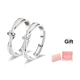 Серебряное кольцо с узлом Twin